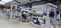 Extrusion lines for flat foils