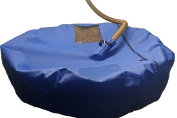 Abdeckungen für Oktabins, Mülltonnen und andere Behälter mit Granulat