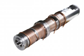 Nitrided twin-screw barrel