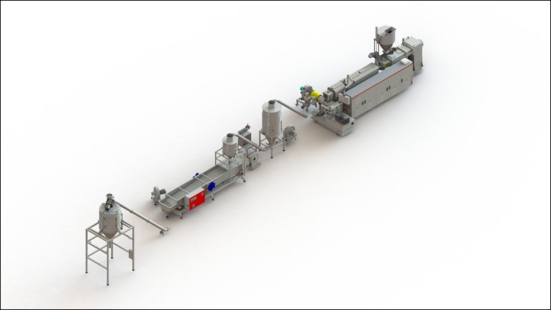 PVC regranulation line