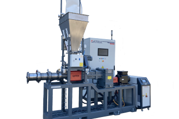 TWIN-SCREW EXTRUDER OF THE "DEX 58/17d" SERIES