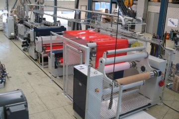 Extrusion lines for flat foils