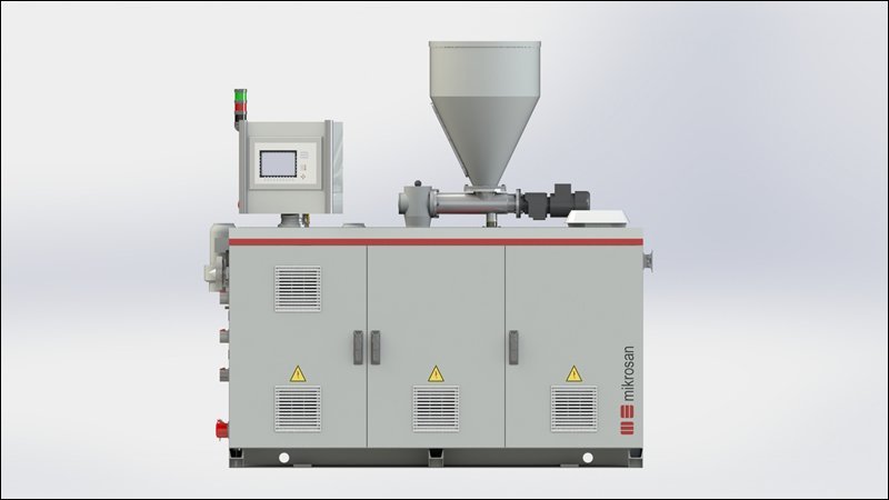 Twin-screw conical extruders