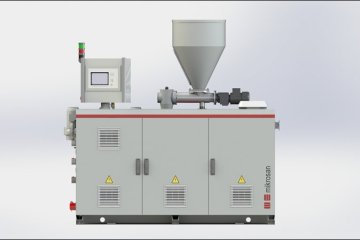 Twin-screw conical extruders