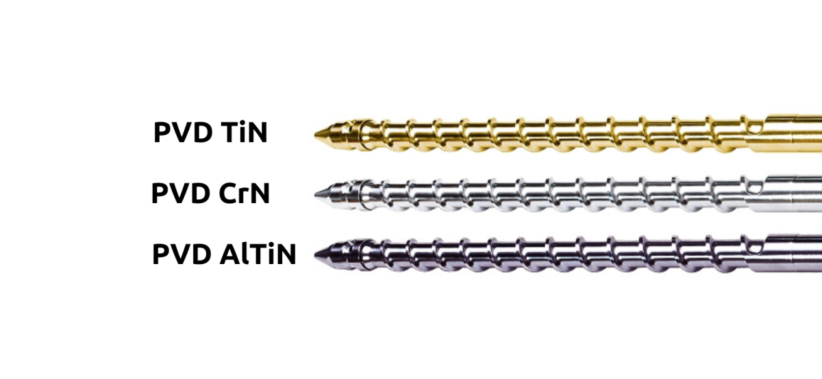 PVD coated screw CrN